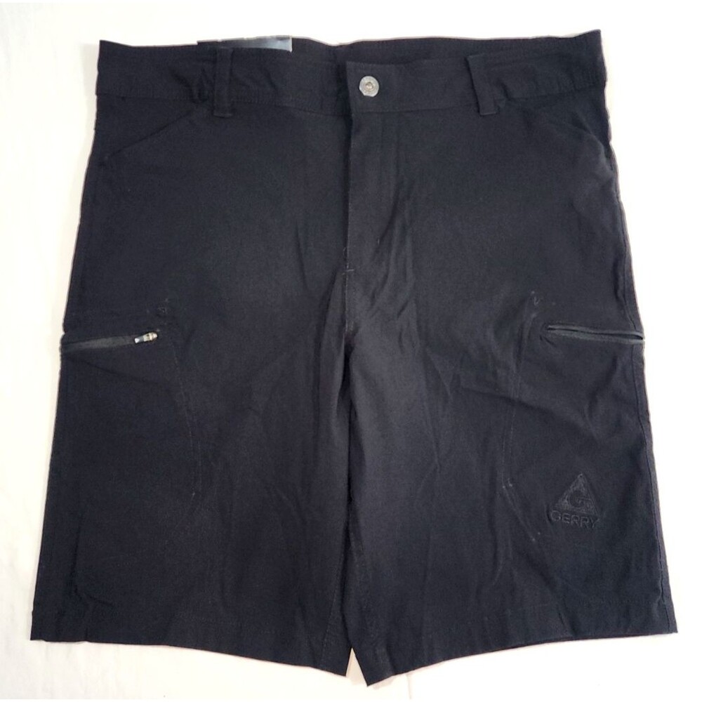 GERRY Cargo Adapt System Shorts Men's 38 Black Stretch Outdoor Hiking NEW